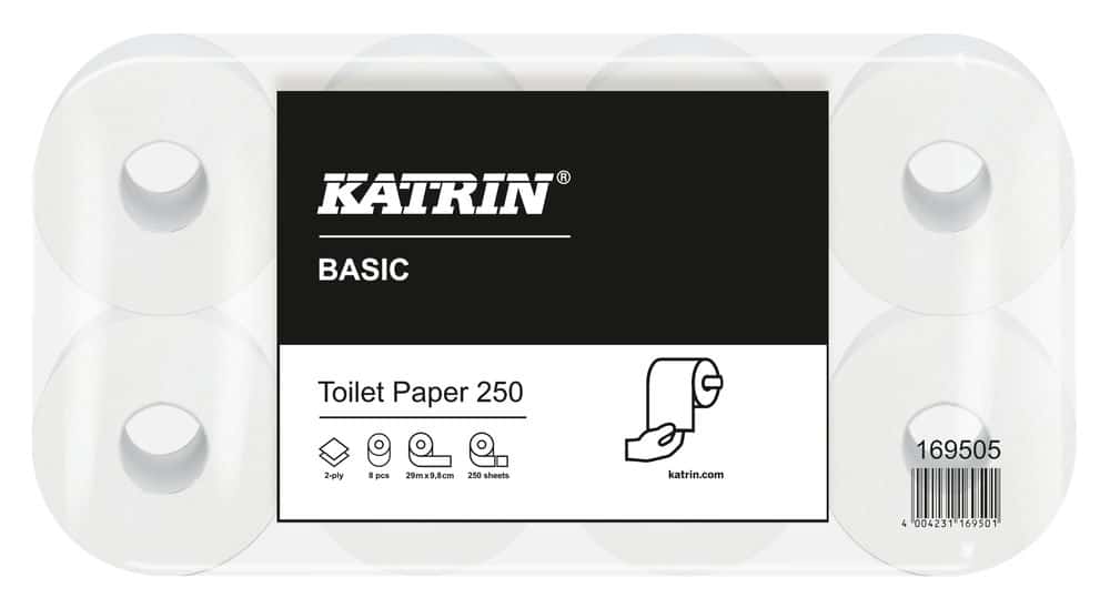 KATRIN Basic Toilet Toilettenpapier  2-lagig