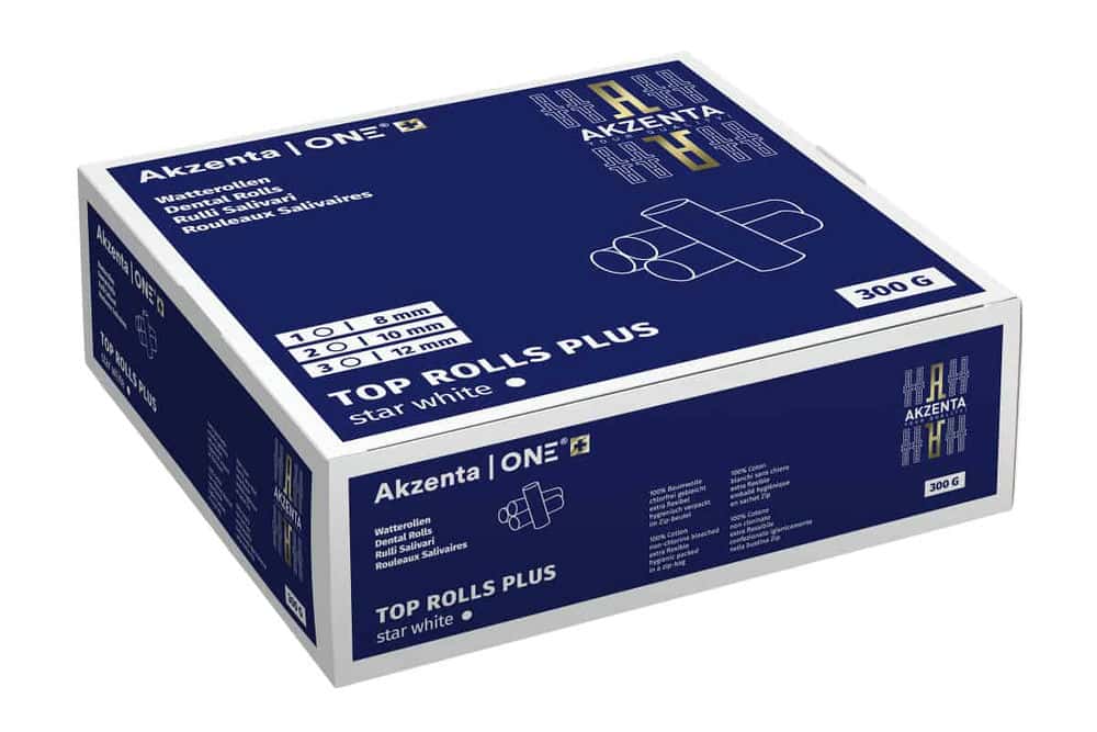 Akzenta® Top Rolls Plus Zahnwatterollen Akzenta® Top Rolls Plus Zahnwatterollen