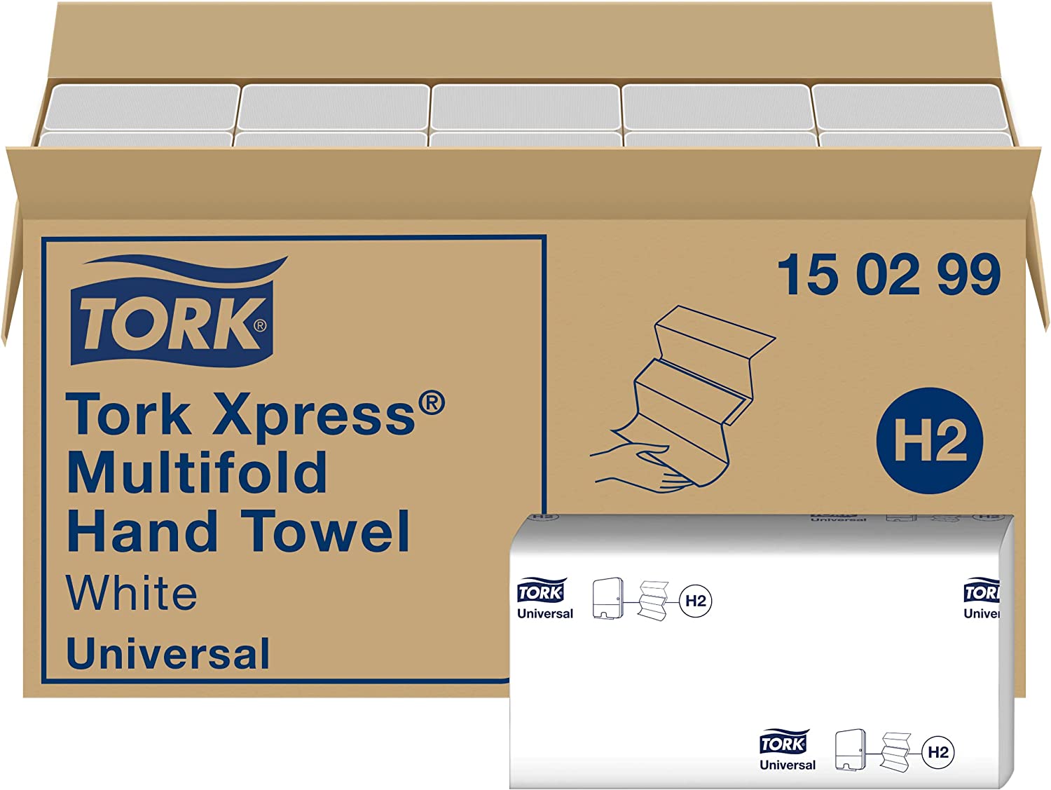 Tork Xpress® Multifold-Handtücher 150299, weiß Tork Xpress® Multifold-Handtücher 150299, weiß