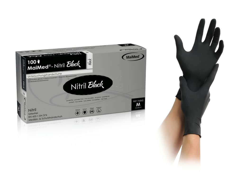REF-76841-MaiMed-Nitril-Black-pic MaiMed® - nitril Black Nitrilhandschuh (schwarz)