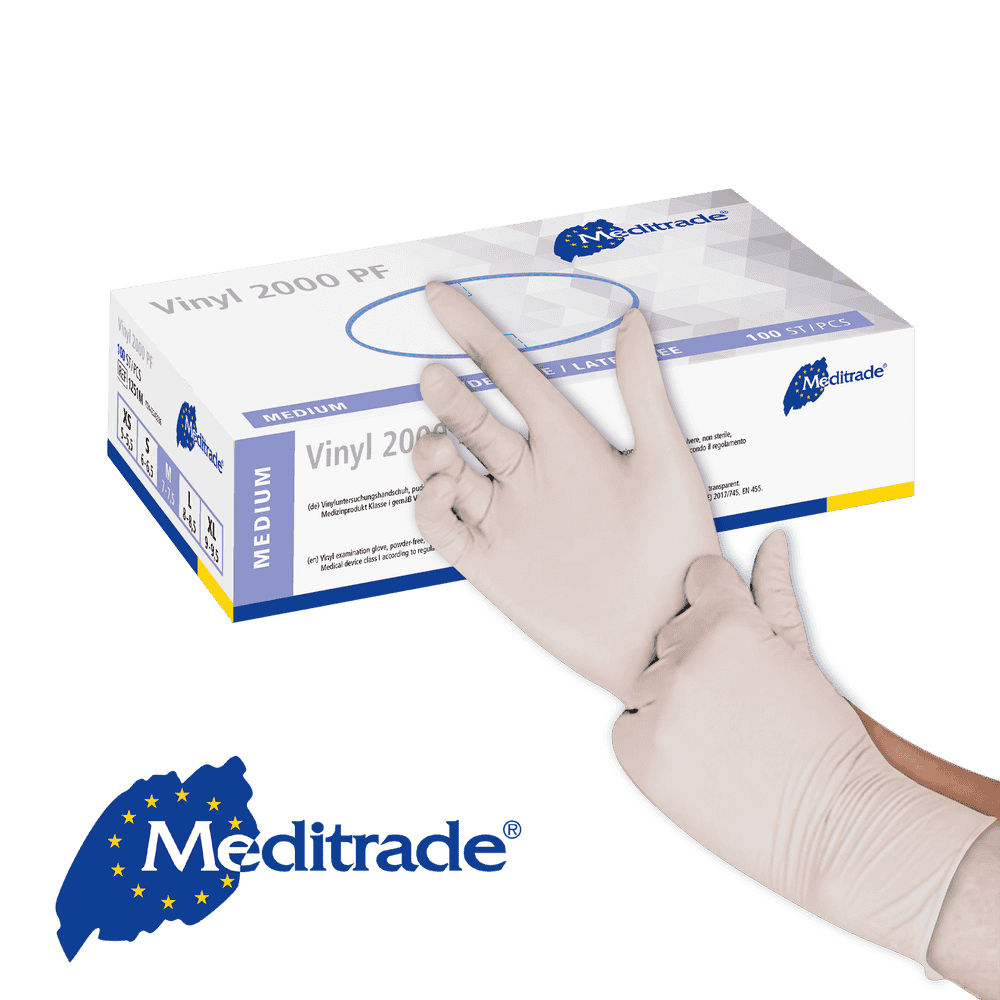 Meditrade Vinyl 2000 PF Vinylhandschuh Meditrade Vinyl 2000 PF Vinylhandschuh