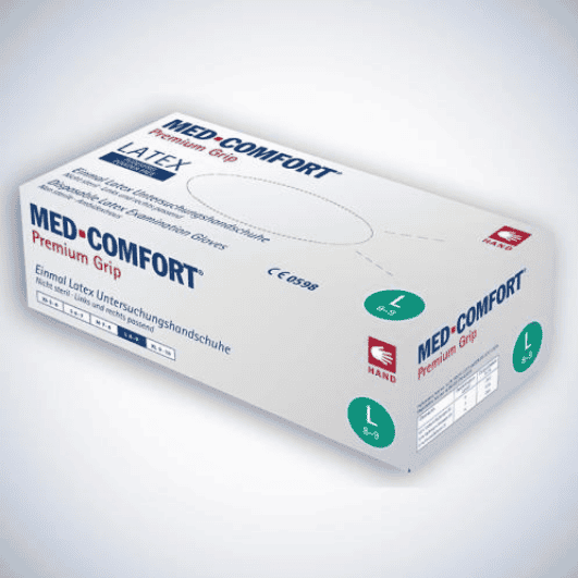 Med-Comfort Premium Grip Latexhandschuh