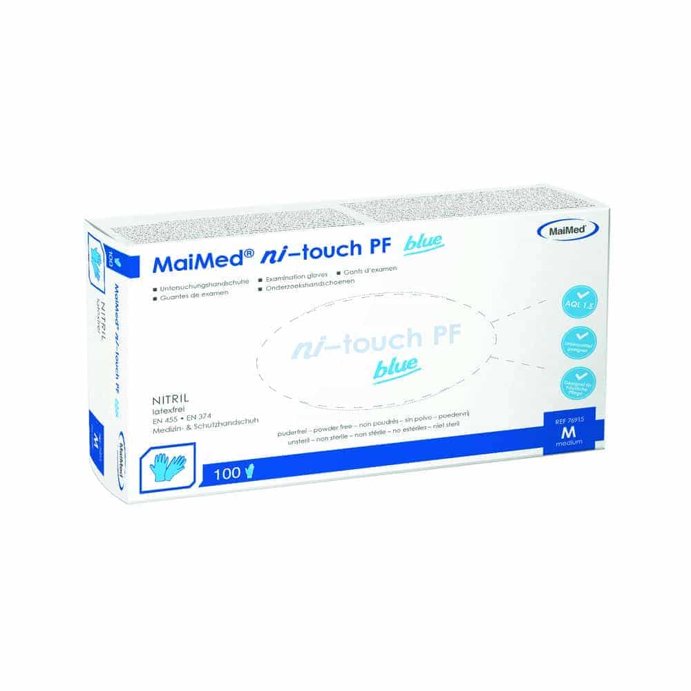 MaiMed ni-touch blue PF Nitrilhandschuh