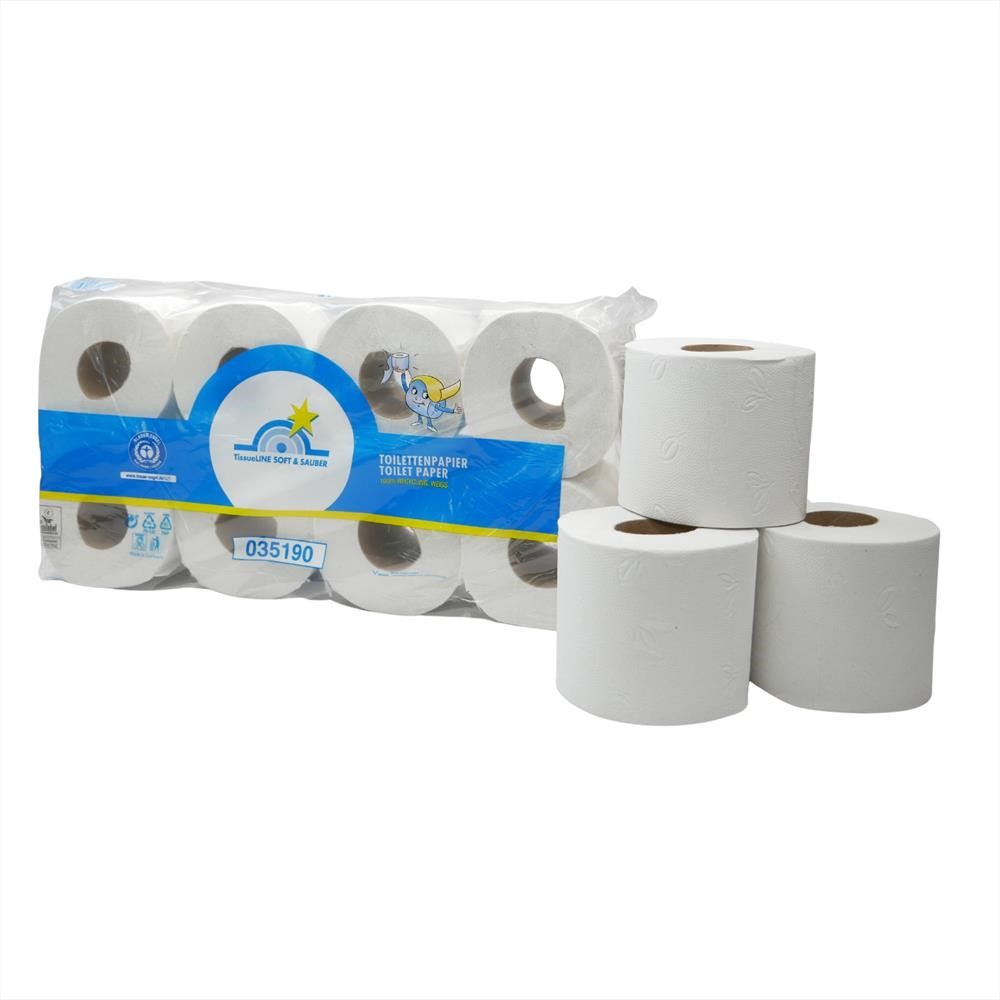 Toilettenpapier, Klopapier, Rollen, Weiß, Packung