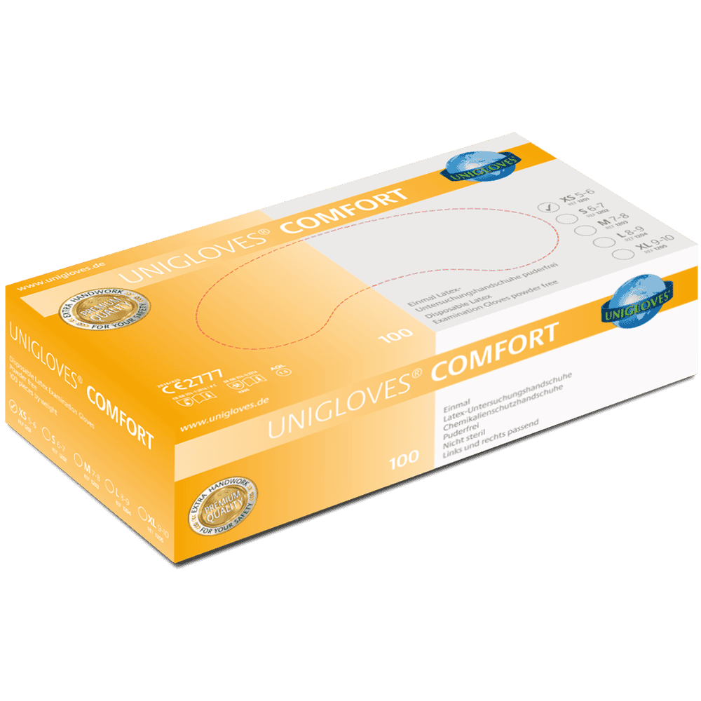 Unigloves® Comfort Latexhandschuh - Der Glatte