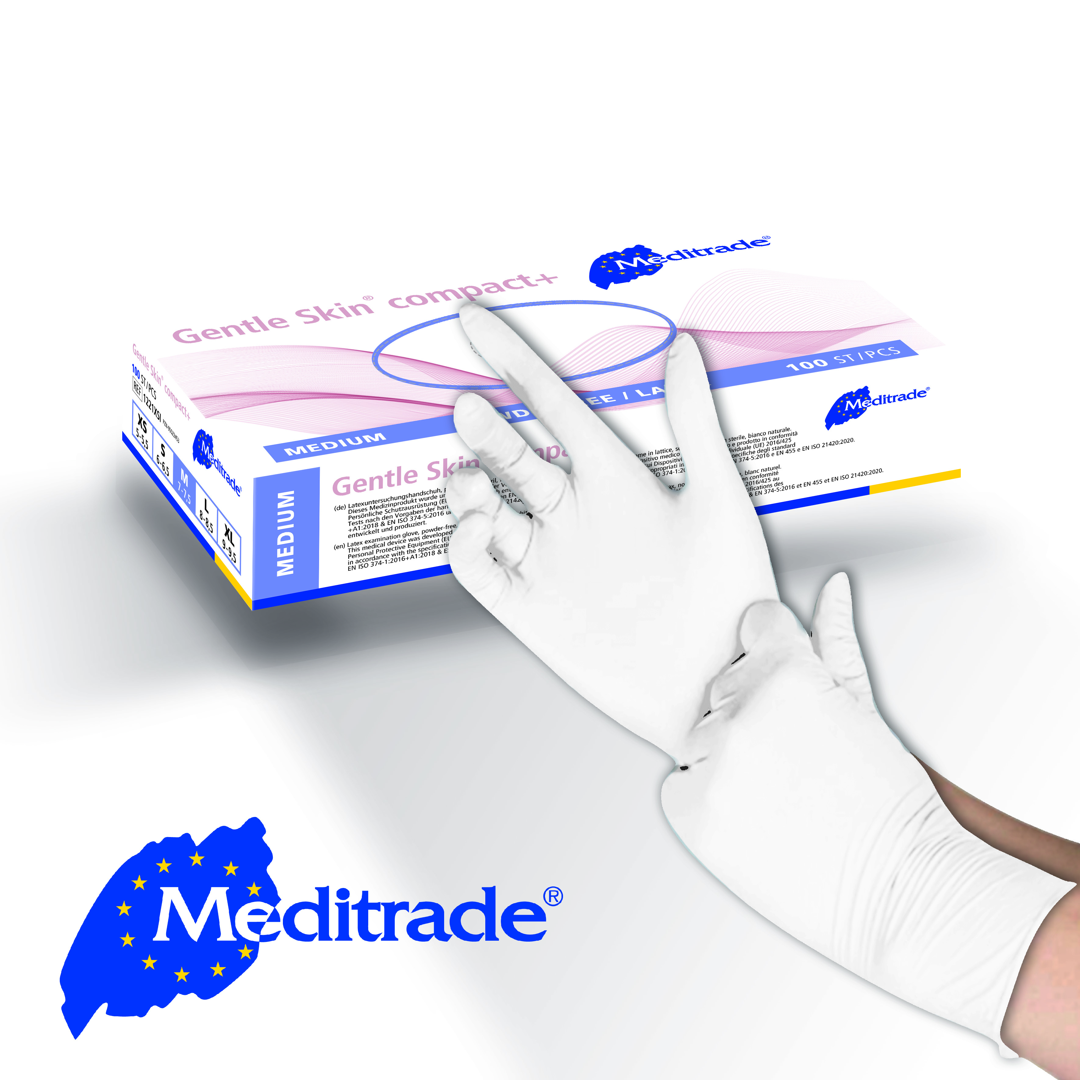Meditrade Gentle Skin compact+ Kleidung, Handschuh, Person