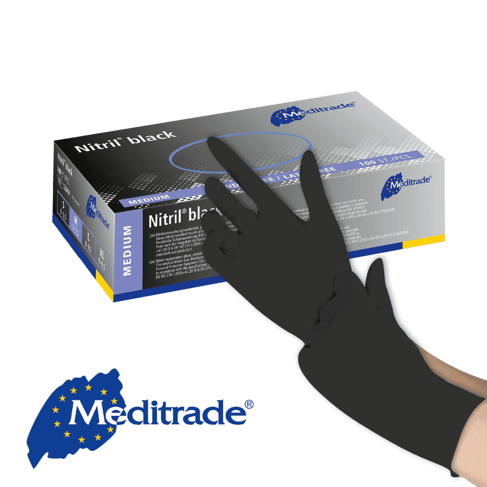 Meditrade® Nitril black Nitrilhandschuh Meditrade® Nitril black Nitrilhandschuh