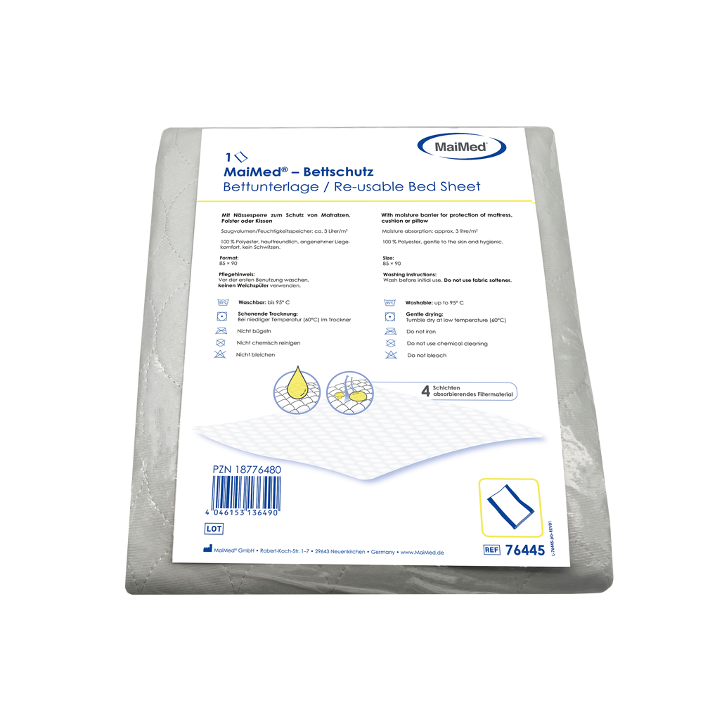 MaiMed® – Bettschutz Matratzenschutz Text, Dokument, Rechnung, Visitenkarte, Papier