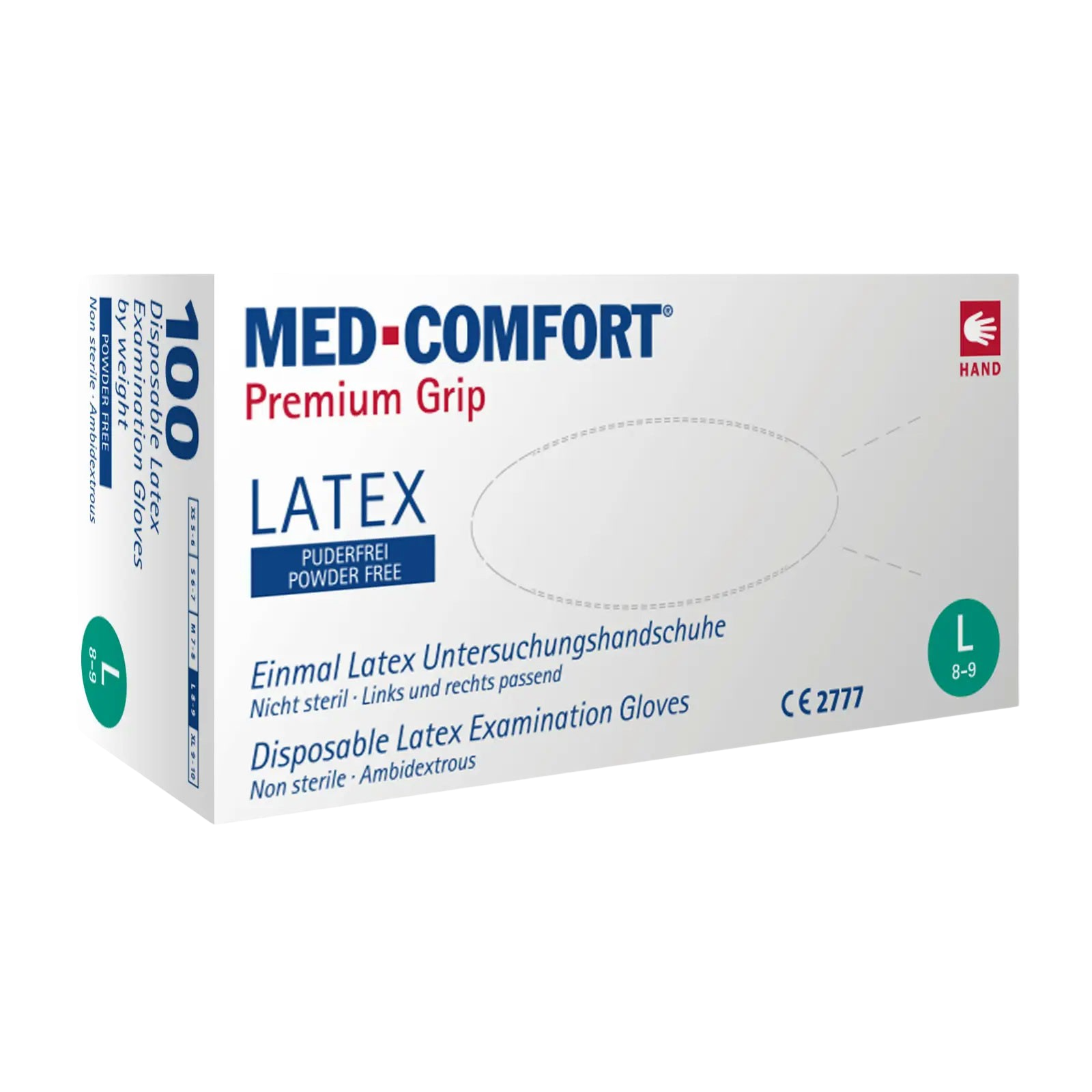 Med-Comfort Premium Grip Latexhandschuh Med-Comfort Premium Grip Latexhandschuh