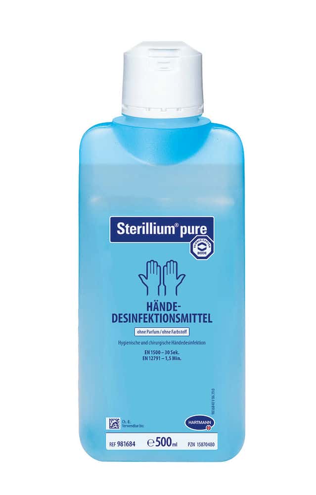 500ml-Flasche Sterillium® pure Haut- und Händedesinfektion, Biozid