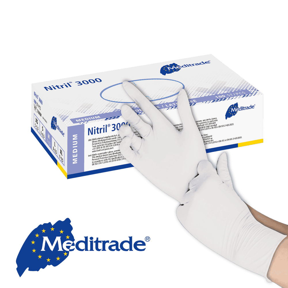 Meditrade® Nitril 3000 Nitrilhandschuh Meditrade® Nitril 3000 Nitrilhandschuh