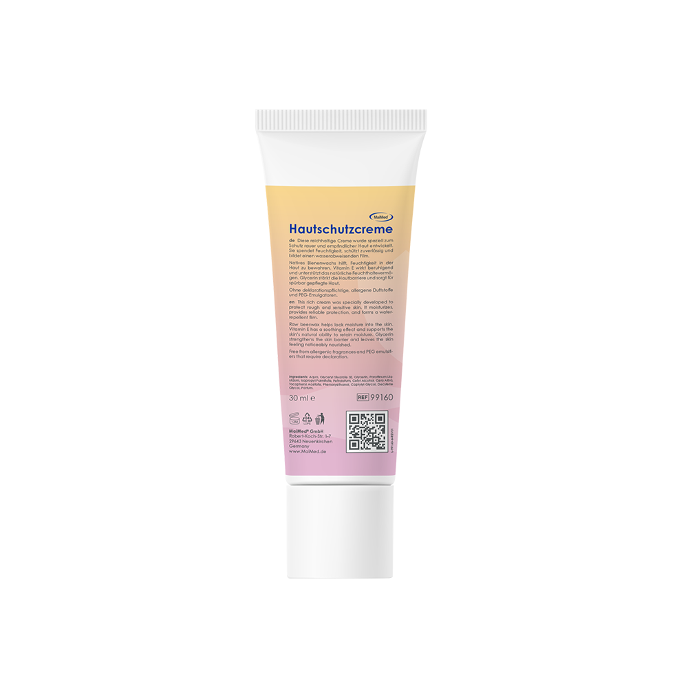 Hautschutzcreme, Cremetube, Pflegeprodukt, Feuchtigkeitscreme, 30 ml