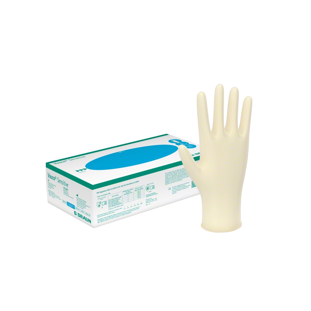 B Braun Vasco Sensitive Bekleidung, Handschuh, Wanne