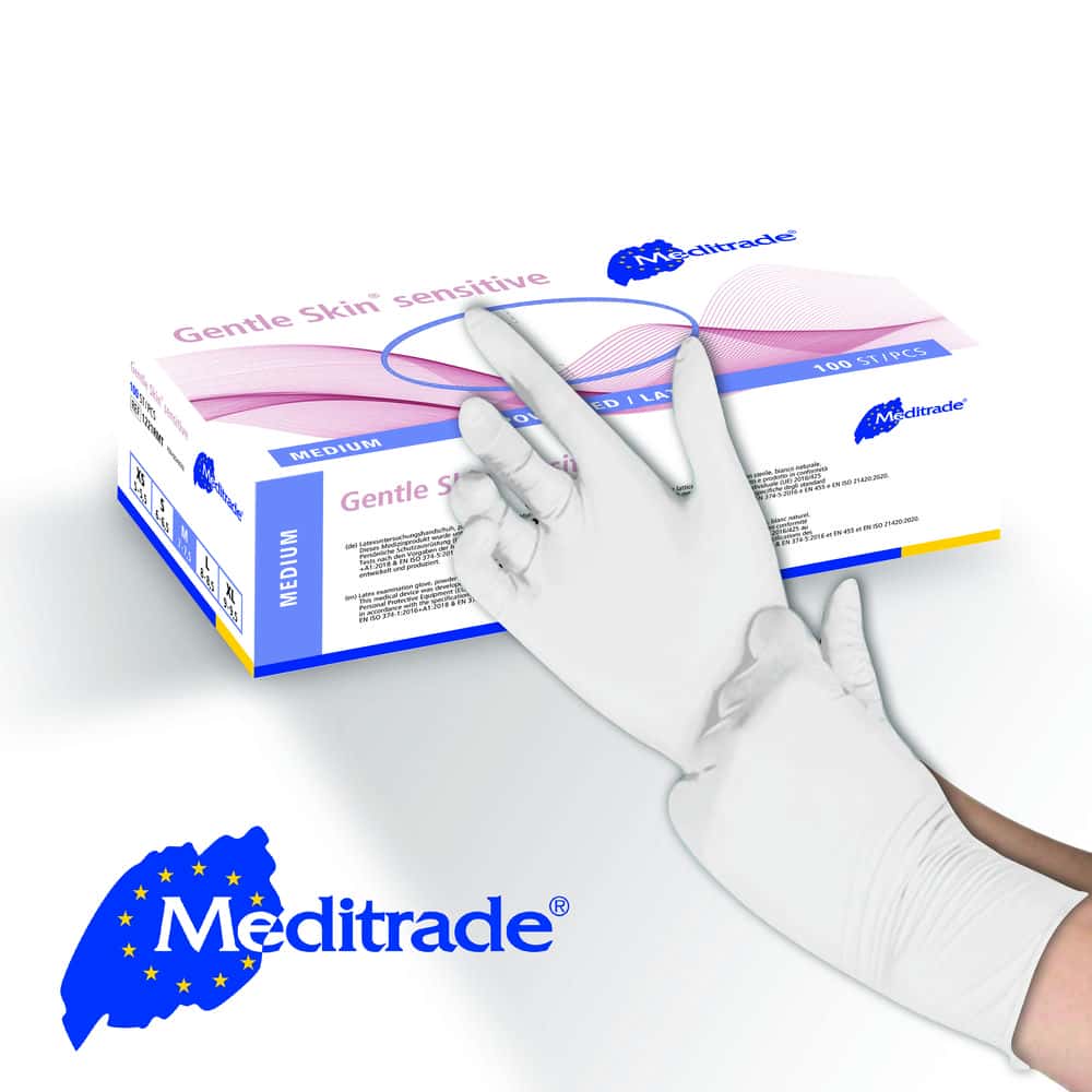 Meditrade Gentle Skin® -sensitive Latexhandschuh Meditrade Gentle Skin® -sensitive Latexhandschuh