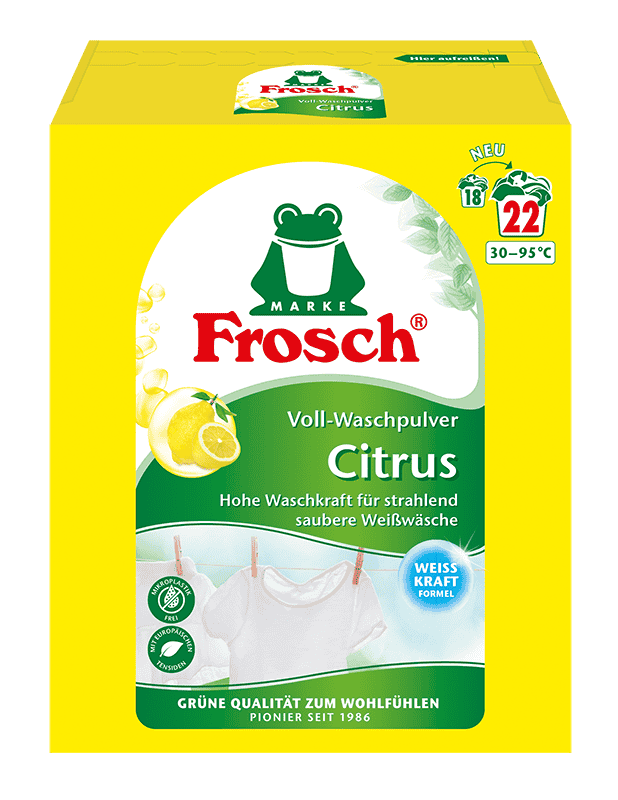 4001499960260_Frosch-Citrus-Voll-Waschpulver_1-45kg Frosch® Citrus Voll-Waschpulver 1,45 kg