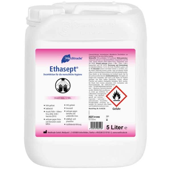 Ethasept-5-Liter Meditrade Ethasept® Händedesinfektion biozid