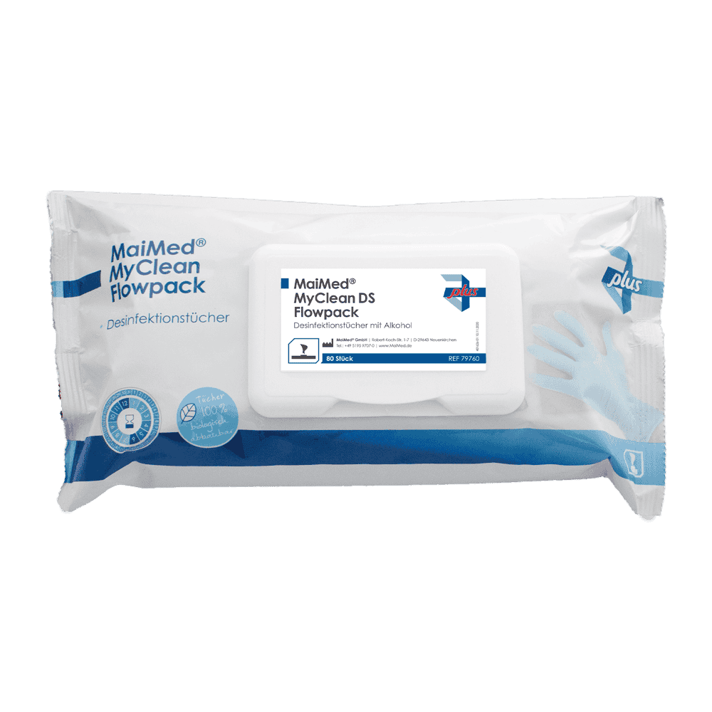 MaiMed-MyClean-DS-Flowpack-79760-RGB MaiMed® MyClean DS Flowpack 80 Blatt / Packung