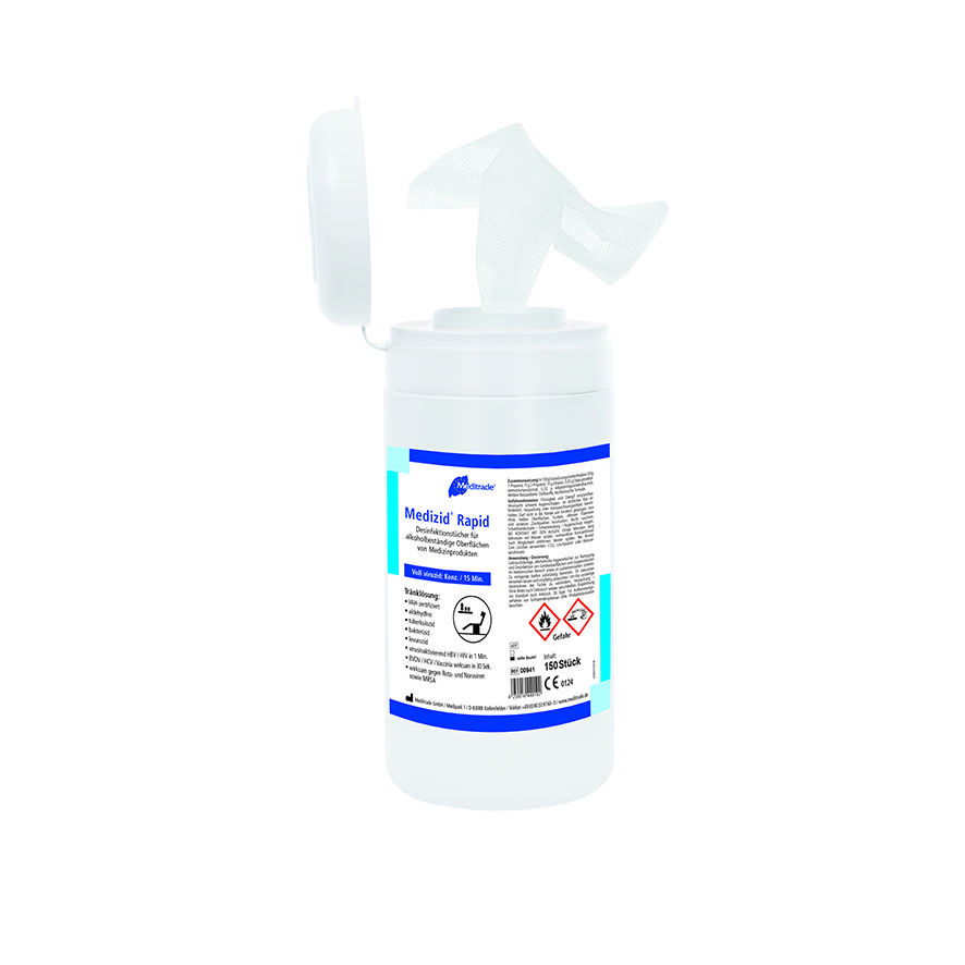 Meditrade® Medizid® Rapid+ Desinfektionstücher Meditrade® Medizid® Rapid+ Desinfektionstücher