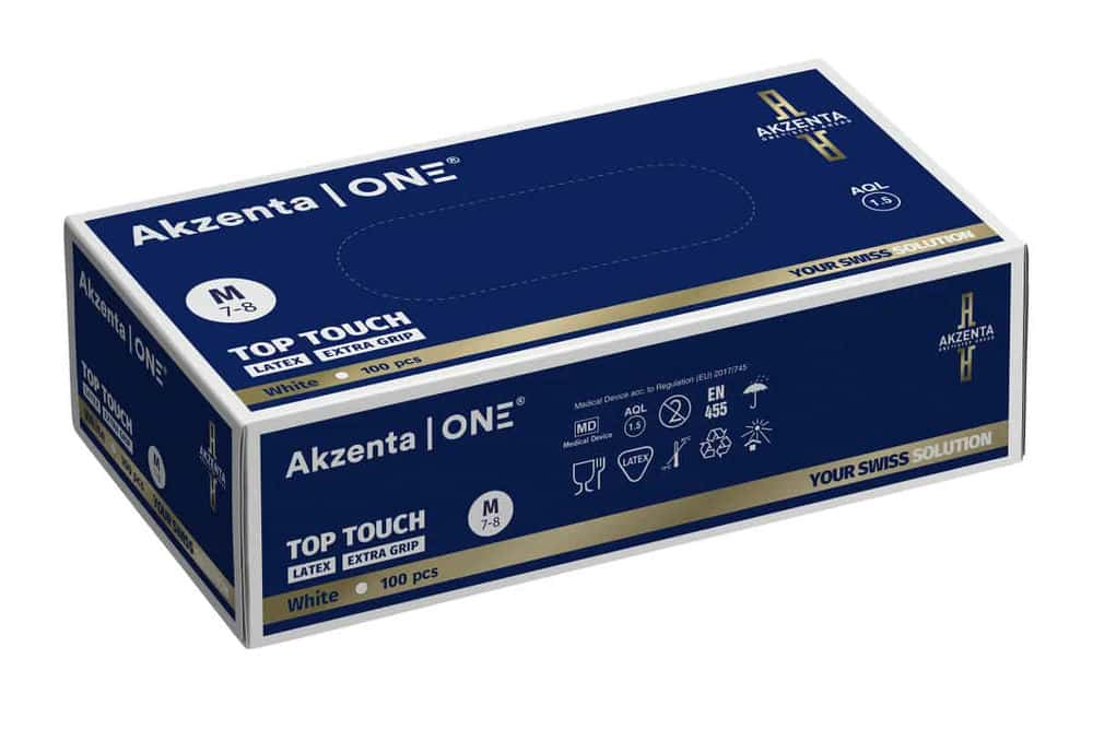 Akzenta Top Touch PLUS Extra Grip Latexhandschuh