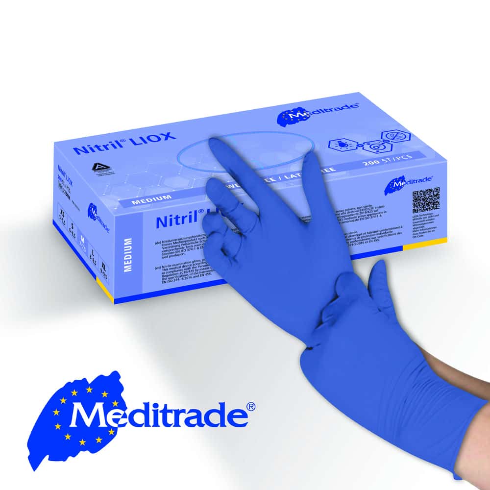 Meditrade® LIOX antimikrobieller Nitrilhandschuh Meditrade® LIOX antimikrobieller Nitrilhandschuh