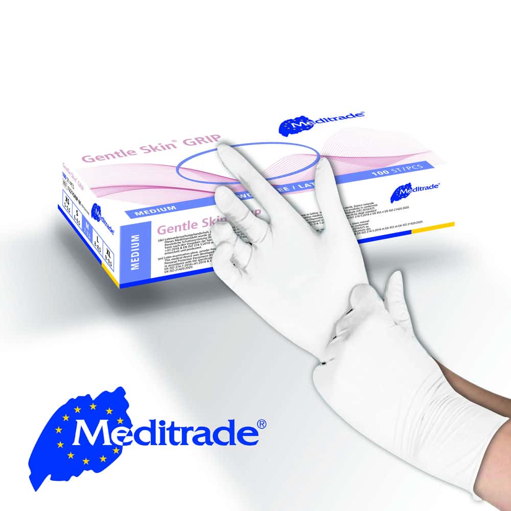 Meditrade Gentle Skin® - grip Latexhandschuh Meditrade Gentle Skin® - grip Latexhandschuh