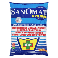 Sanomat Desinfektionswaschmittel 20 Kg – Phosphatfrei, Für Weiß- & Buntwäsche Ab 60°C, RKI-zertifiziert